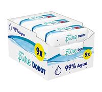 Dodot Toallitas Aqua Pure para Bebé, 99% Agua, 432 Unidades, ( Paquete de 9 x48)