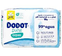 Dodot Toallitas Pure Aqua 0% Plástico 3x48 uds
