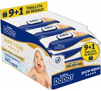 Dodot toallitas Pure Aqua bebé 9x48 con paquete adicional