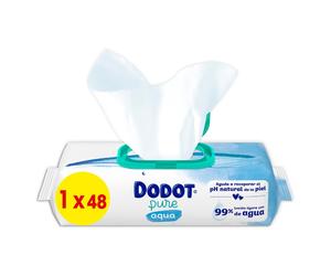 Dodot - TOALLITAS PURE AQUA PARA BEBÉ Manoplas de baño 200 g unisex