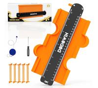 DODOWIN Medidor Perfil Contornos 25cm, Medidor de Contorno Profesional para Suelo, Regalo Dia Del Padre, Transportador de Formas, Regalos Originales Para Hombre, Regalo de Padres