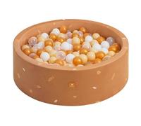 Dodozen Piscina de Bolas 90x30cm para Bebés y Niños - Espuma Terciopelo Super Suave sin Bolas - Extraíble y Lavable - Feuilles d’Automne