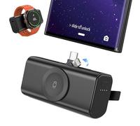 doeboe Powerbank für Samsung, 3-in-1 Mini Powerbank USB-C, Powerbank klein Kompatibel mit für Samsung S25 Ultra/S25/24/S23 Serie, iPhone 16 Pro/15/14/13, Galaxy Watch 7/6/5 Pro