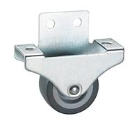 4 unidades Dörner + Helmer - Ruedas fijas para parqué, de TPE, grises, 38 x 18 mm
