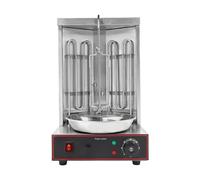 Dönergrill Elektrogrill Machine,3000W 50-300 ℃,Tragfähigkeit 10kg,Vollständiges Grillen,2 Brenner,Restaurantbüet-Läden, Straßenstandde, Grillpartys