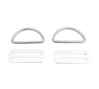 Doengdfo 1 juego de correas con hebilla de anillo en D, hebilla de anillo, cinturón de buceo de acero inoxidable con accesorios BCD