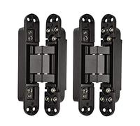 Doengdfo 2 StüCk 6 Bisagras de puerta oculta Bisagras invisibles Bisagras ocultas Bisagras oscilantes de 180 grados Bisagras oscilante de 3 vías Bisagras ajustables A