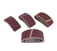 Doengdfo 20 unidades de 3 x 18 bandas de lijado de papel (3, 60, 80, 120, 150, 240, 400 grumos, 2 de 40 granos)