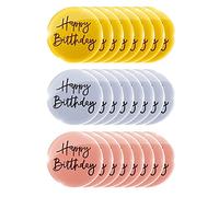 Doengdfo 24 piezas de acrílico para tartas, minidisco redondo grabado para cupcakes