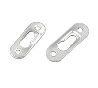 Doengdfo 50 colgadores de cuadros de 42 mm x 16 mm, de metal con ojo de cerradura, fijaciones para cuadros, marcos de fotos, muebles, armarios, kit