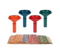 Doengdfo Clasificador de monedas con fundas para monedas, 150 unidades de embalaje para rollos de monedas, varios tubos de conteo de monedas de plástico, como se muestra en la imagen, para todas las