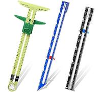 Doengdfo Juego de 3 indicadores deslizantes, kit de herramientas de costura, medidores de costura para principiantes, tejer, manualidades, accesorios de costura