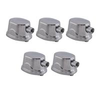 Doengdfo Juego de 5 piezas de batería de aleación de plata, piezas de repuesto, percusión de tambor rectangular