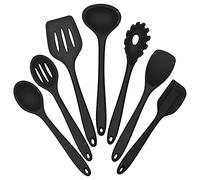 Doengdfo Juego de 6 utensilios de cocina resistentes al , color negro