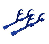 Doengdfo Juego de barras de piscina de plástico duradero con gancho multifunción para rastrillo de hojas, skimmer, mangueras de vacío