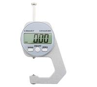 Doengdfo Medidor de grosor de pantalla digital, micrómetro LCD electrónico, herramientas de medición de grosor de pared de 0 a 20 mm, cabeza puntiaguda