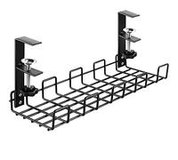 Doengdfo Organizador de cables debajo del escritorio, soporte para cables, organizador de cables, no requiere taladrar