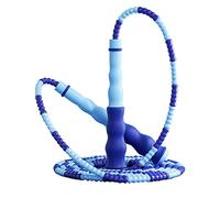 Doengdfo Salto de cuerda de bambú para estudiantes de fitness, perlas suaves, cuerda de saltar ajustable con PVC