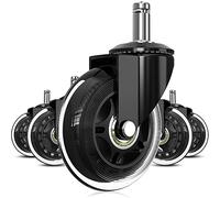 Doengdfo Universal Silent Casters - Juego de 5 ruedas para sillas de oficina, 11 x 22 mm, universal, duraderas