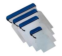 Dönges Juego de espátulas de pintura japonesa, redondas, 4 piezas, 50-80-100-120 mm (espátula japonesa), superficie pulida, acero al carbono altamente elástico