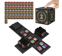 doepeBAE Estuche de Juegos para Nintendo Switch, Capacidad Extra Grande Switch Funda de Juegos, 41 Ranuras Switch Estuche Tarjetas, Pulse para Desplegar Switch Porta Cartuchos (Negro Z)