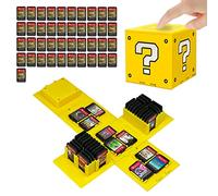 doepeBAE Estuche de Juegos para Nintendo Switch, Capacidad Extra Grande Switch Funda de Juegos, 41 Ranuras Switch Estuche Tarjetas, Pulse para Desplegar Switch Porta Cartuchos (Amarillo ?)