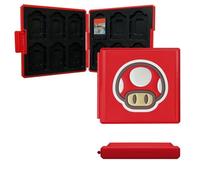 doepeBAE Estuche para Tarjetas de Juego Switch - Caja Impermeable con 12 Huecos para Juegos + 12 Ranuras TF, Cierre Seguro, Compacto y Ligero, Organizador de Viaje para Accesorios Gaming (12B)