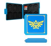 doepeBAE Estuche para Tarjetas de Juego Switch - Caja Impermeable con 12 Huecos para Juegos + 12 Ranuras TF, Cierre Seguro, Compacto y Ligero, Organizador de Viaje para Accesorios Gaming (12F)
