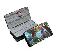 doepeBAE Switch Card Holder, Funda Juegos Switch, Caja Tarjetas de Juego, Diseño Magnético, Forro de Silicona, con 48 Ranuras para Tarjetas de Juego y 48 Ranuras para Tarjetas SD (48G)