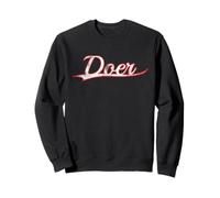 Doer Entrepreneur High Achiever Vintage Varsity Distressed Sudadera