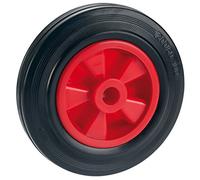 Dörner + Helmer 714201rot Completo de goma rueda con rodamiento de deslizamiento 160 x 40 x 20 mm Buje ancho 58 mm