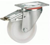 Dörner + Helmer 732141 de poliamida Rueda Giratoria Con Rollo de bloqueo 80 x 30 mm/Placa 100 X 85 mm