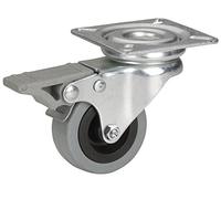 Dörner + Helmer 771100 C o rollo con neumáticos de goma, Gris