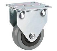 Dörner + Helmer 772100C - Rollo de papel para máquina de escribir con neumáticos de goma, color gris