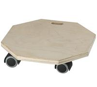 Dörner + Helmer Octo Soft - Rodillo de Transporte (280 x 280 mm, Placa multiplex, Ruedas giratorias TPE, 40 mm, máx. 80 kg)