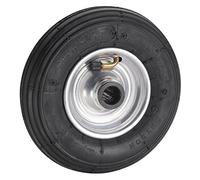 Dörner + Helmer Rueda neumática, 200 mm x 50 mm x 20 mm, Capacidad de Carga de 75 kg, buje de 60 mm, para carretillas, Llantas de Acero, rodamientos de Rodillos