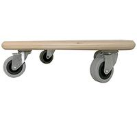 Dörner & Helmer Soft-Mini 290624 Carrito de Transporte de Madera, Plataforma con Ruedas para Muebles, Capacidad máx. 200 kg, 4 Ruedas de Goma Ø 50 mm, Carro de mudanza, Tabla con Ruedas Rectangular.