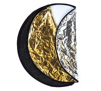 Dörr 372555 Alrededor Negro, Oro, Plata, Color Blanco Reflector de Estudio fotográfico - Reflector para Estudio fotográfico (80 cm, 81,3 cm (32"))