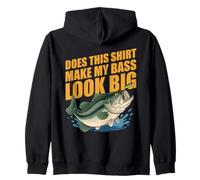 Does This Shirt Make My Bass Look Big Funny Fishing Sudadera con Capucha