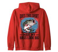 Does This Shirt Make My Bass Look Big Funny Fishing Sudadera con Capucha