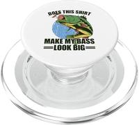 Does This Shirt Make My Bass Look Big PopSockets PopGrip para MagSafe