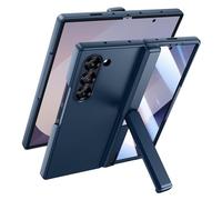 Doeshine Funda para Samsung Galaxy Z Fold 6 con Soporte, [Protector Pantalla Integrado], [Protección de Bisagra], Carga Inalámbrica, Resistente Antichoque Carcasa para Galaxy Z Fold 6 5G 2024 (Azul)