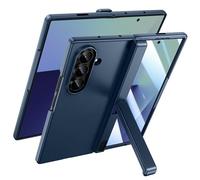 Doeshine Funda para Samsung Galaxy Z Fold 7 con Soporte, [Protector Pantalla Integrado], [Protección de Bisagra], Carga Inalámbrica, Resistente Antichoque Carcasa para Galaxy Z Fold 7 5G 2025 (Azul)