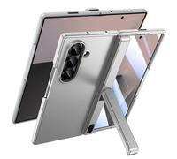 Doeshine Funda para Samsung Galaxy Z Fold 7 con Soporte, [Protector Pantalla Integrado], [Protección de Bisagra], Carga Inalámbrica, Resistente Antichoque Carcasa para Galaxy Z Fold 7 (Plateado)