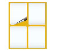 DOETYD 120 etiquetas adhesivas de 75 x 100 mm con adhesivo para impresora, congelador, cajas, supermercados, oficina, cocina, almacén