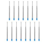 DOETYD El juego de 15 cartuchos de metal incluye recambios de bolígrafo de tinta azul, repuesto de bolígrafo para reemplazo de recambios de bolígrafo, adecuado para bolígrafos Parker