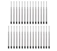 DOETYD El juego de 30 cartuchos de metal incluye recambios de bolígrafo de tinta negra para reemplazo de recambios de bolígrafo adecuado para bolígrafos Parker