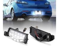DOFABI 2 unids/Lote luz LED for matrícula de Coche, for Mazda 2 3 M2 M3 2011-2013 lámparas con números Traseros Accesorios for automóviles Blancos Luces de matrícula de Coche