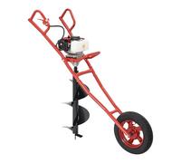 Dofanqing Taladro de gasolina de 52 cc de alto rendimiento - Taladro de poste para vallas, plantas de árboles, taladro de mano con soporte de tres patas contra el estrés físico
