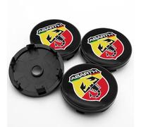 DOFFO 4 Pcs Coche Tapas Centro para FIAT Abarth 500 500x 595 1100 Stilo Ducato Palio 60mm Tapacubos Tapas centrales Llantas Tapas Centrales Llantas Tapas Buje Tapas Centrales Llantas